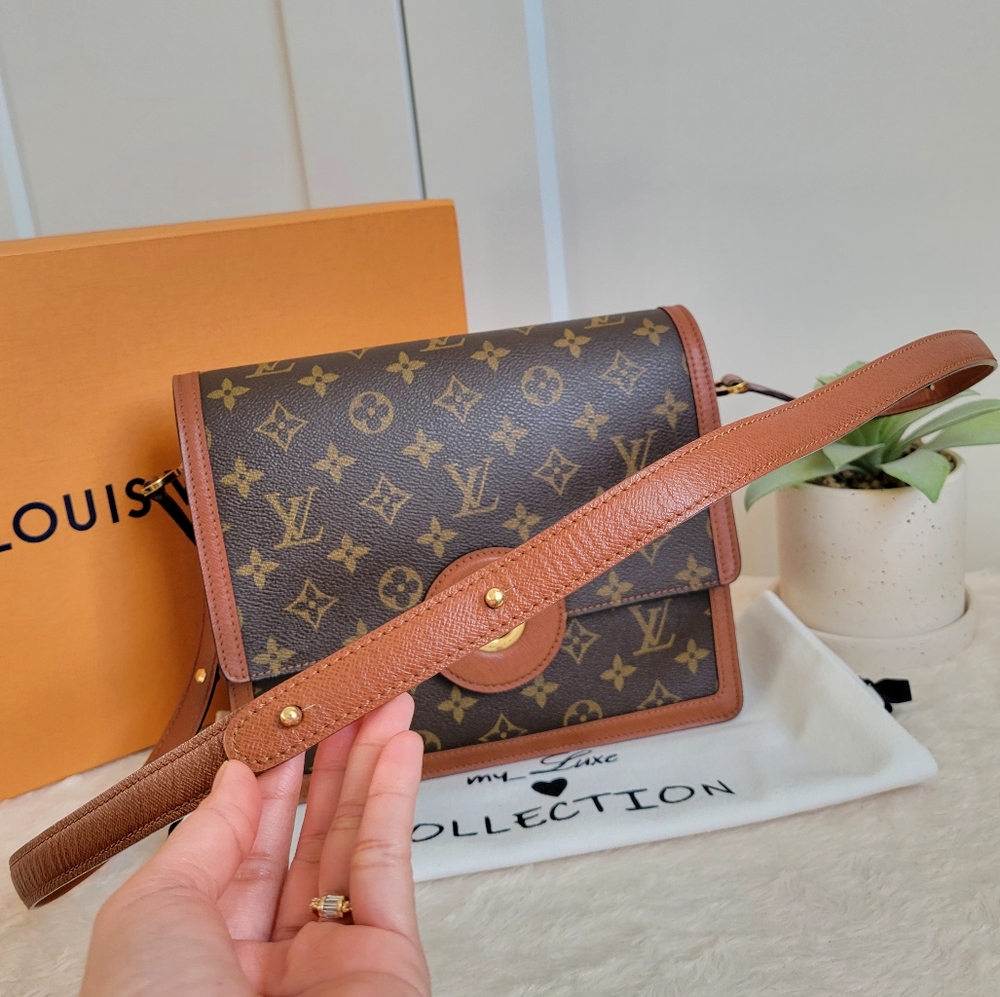 💕VERY RARE Authentic Louis Vuitton RASPAIL Crossbody/Shoulder Monogram - Picture 9 of 17